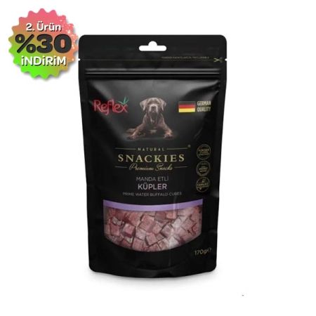 Reflex Snackies Natural Manda Etli Küp Tahılsız Köpek Ödül Maması 170gr