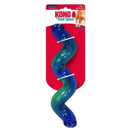 KONG Treat Spiral Köpekler için Spiral Şeklinde Ödül Maması Dağıtma Oyuncağı L