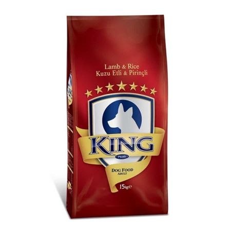 King Kuzu Etli Pirinçli Yetişkin Köpek Maması 15 Kg