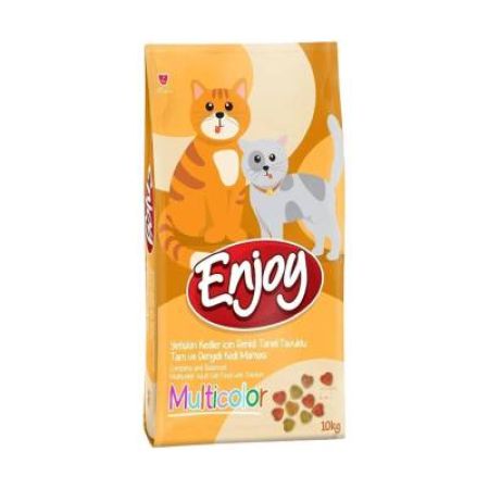 Enjoy Multicolor Renkli Tavuklu Yetişkin Kedi Maması 10 kg