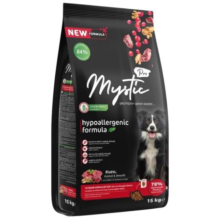 Mystic Pro Kuzu Etli Yetişkin Köpek Maması 15 kg