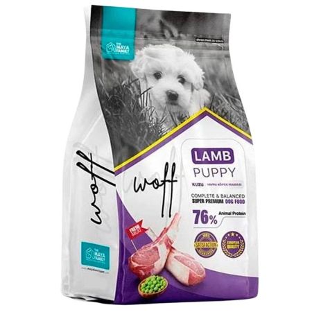 Woff Kuzu Etli Yavru Köpek Maması 12 kg
