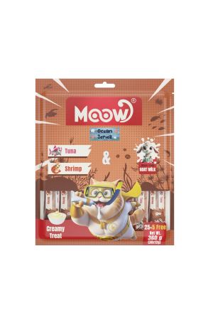 Moow Ton Balıklı Karidesli Keçi Sütlü Kedi Krema Ödülü 30x12g