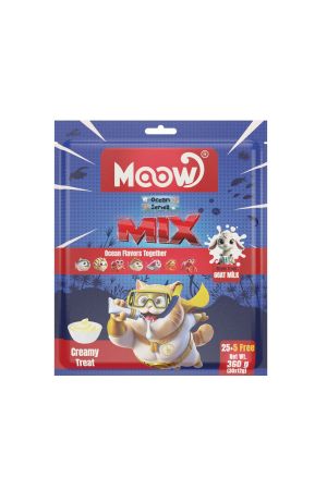 Moow Karışık 7 Lezzetli Okyanus Serisi Keçi Sütlü Kedi Krema Ödülü 30x12g