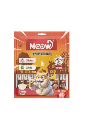 Moow Tavuklu Kedi Naneli Keçi Sütlü Kedi Krema Ödülü 30x12g