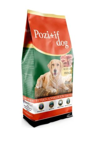 Pozitif Dog Kuzu Etli Ve Pirinçli Yetişkin Köpek Maması 15 Kg.