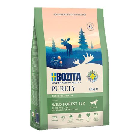 Bozita Purely Elk Geyik Etli Tahılsız Köpek Maması 11 Kg