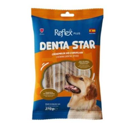 Reflex Plus Denta Star Diş Sağlığı Destekleyici Büyük Irk Köpek Ödül Maması 270 Gr