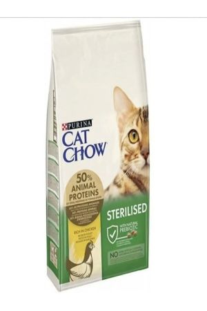 Cat Chow Purina Sterılısed Kısırlaştırılmış Tavuklu Yetişkin Kuru Kedi Maması 15 Kg