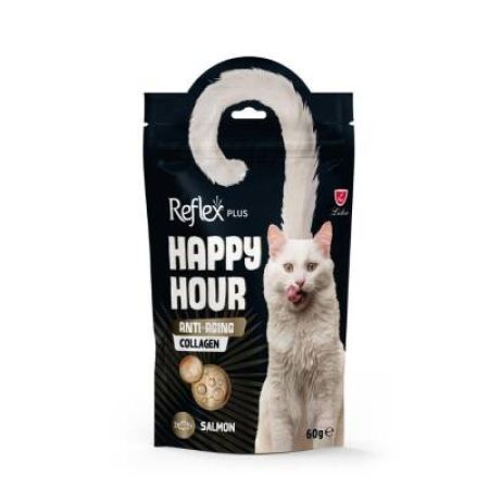 Reflex Plus Happy Hour Anti-Aging Collagen Yetişkin Kediler İçin Ödül Maması 60 Gr