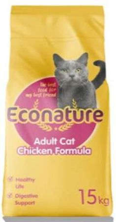 Econature Chicken Formula Tavuklu Yetişkin Kedi Maması 15 kg