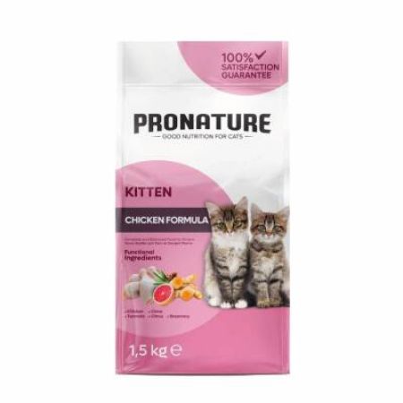 Pronature Tavuklu ve Pirinçli Yavru Kedi Maması 1,5 kg