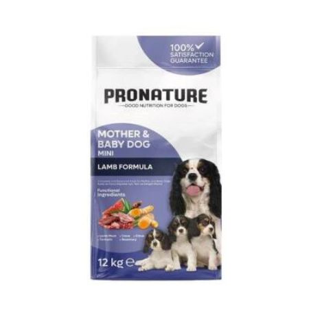 Pronature Mother&Baby Dog Kuzulu ve Pirinçli Yavru Köpek Maması 10 kg + 2 kg Bonus Paket
