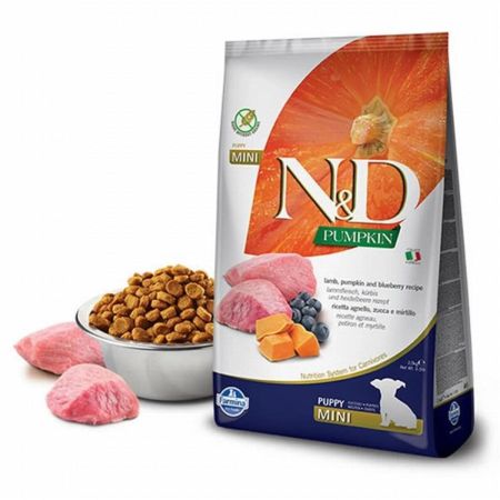 ND Pumpkin Mini Balkabaklı Kuzulu Ve Yaban Mersinli Tahılsız Köpek Maması 2,5 kg