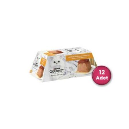 Gourmet Gold Revelations Tavuk Etli Ezme Yetişkin Kedi Konservesi  2 X 57 gr 12'li Paket