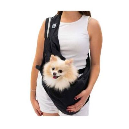 Pawstar Crossbody Kedi ve Küçük Irk Köpek Taşıma Çantası Siyah 50x15x20 Cm