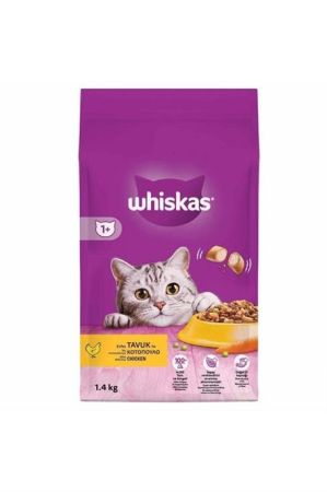 Whiskas Yetişkin Tavuklu Kedi Maması 1.4 Kg