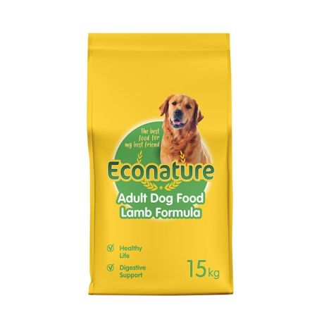 Econature Yetişkin Kuru Köpek Maması (Adult Dog) Sarı Ambalaj Kuzu Etli 15 Kg