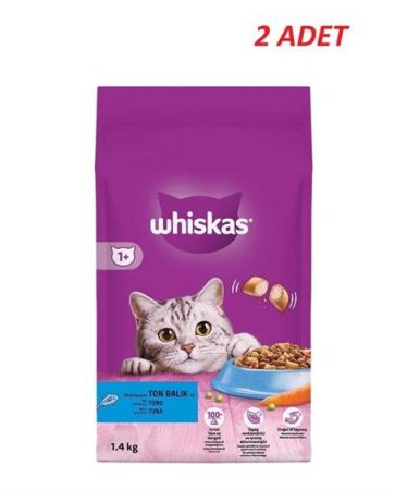 Whiskas Yetişkin Ton Balıklı Kedi Maması 1.4 Kg*2 Adet