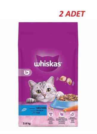 Whiskas Ton Balıklı Kuru Kedi Maması 3.8 Kg*2 Adet
