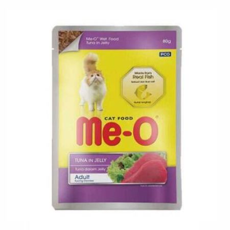 Me-O Pouch Jelly Ton Balıklı Yetişkin Kedi Konservesi 80 Gr