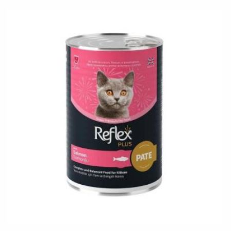 Reflex Plus Pate İçinde Et Parçacıklı Somonlu Yavru Kedi Konservesi 395 Gr