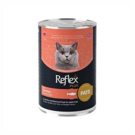 Reflex Plus Pate İçinde Et Parçacıklı Somonlu Yetişkin Kedi Konservesi 395 Gr