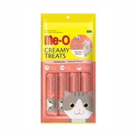 Me-O Creamy Somon Balıklı Yetişkin Kedi Ödülü 4x15 Gr