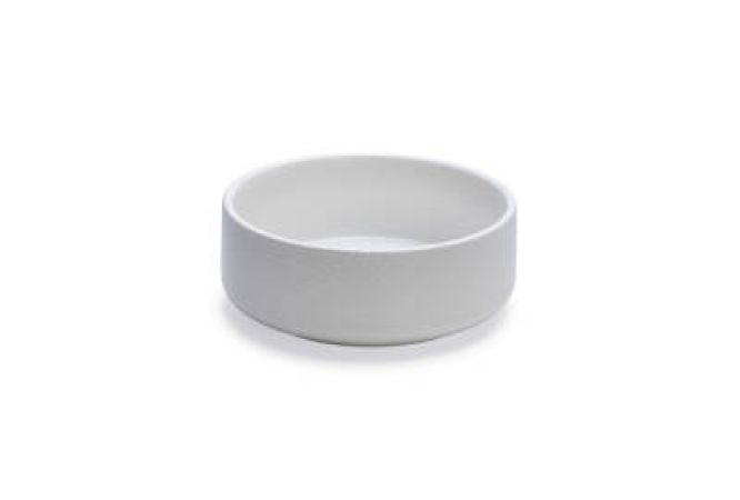 Beeztees DBL Köpek Mama Su Kabı, Seramik, Mat Beyaz, 18cm, 1200ml