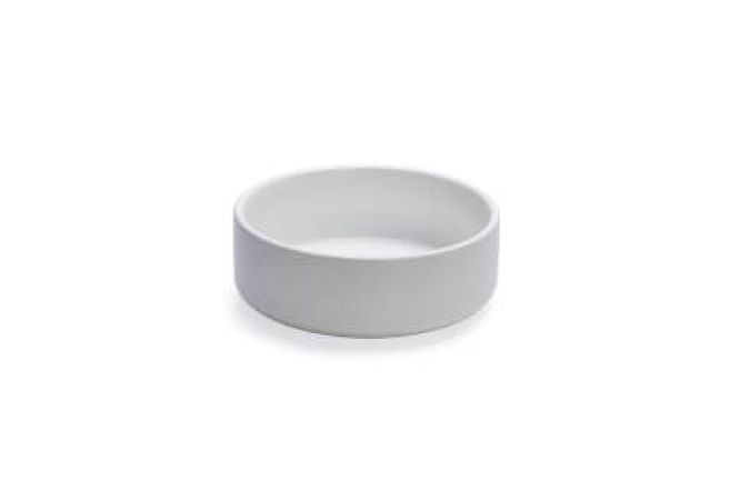 Beeztees DBL Köpek Mama Su Kabı, Seramik, Mat Beyaz, 16cm, 800ml