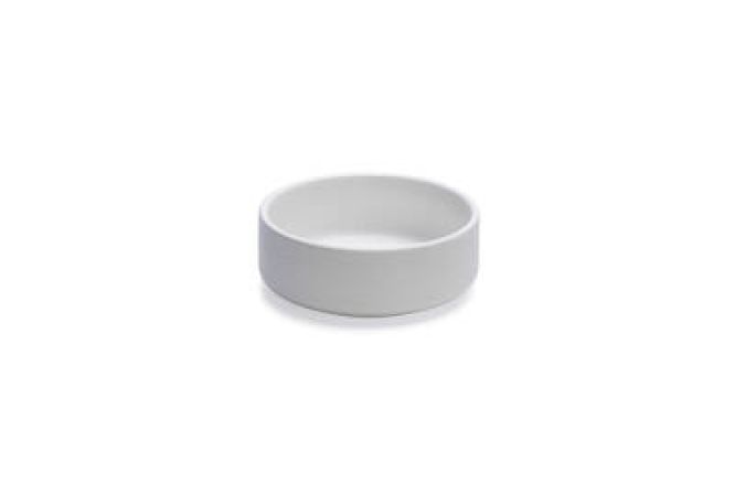 Beeztees DBL Köpek Mama Su Kabı, Seramik, Mat Beyaz, 13,5cm, 500ml