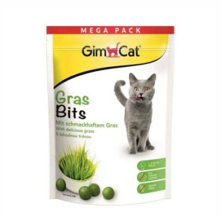 Gimcat Gras Bits Çimen Aromalı Sindirim Sistemi Destekleyici Şekersiz Kedi Ödül Tableti 425 gr