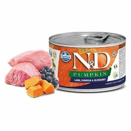 N&D Pumpkin Balkabaklı Ve Kuzulu Küçük Irk Yavru Köpek Konservesi 140 gr