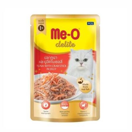 Me-O Pouch Delite Ton Balığı İle Yengeçli Yetişkin Kedi Konservesi 70 Gr