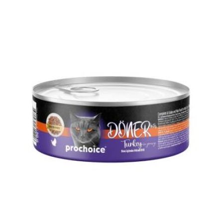 ProChoice Döner Bites Sos İçinde Hindi Etli Yetişkin Kedi Konservesi 70 Gr