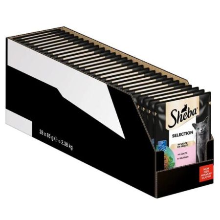 Sheba Salmon Pouch Gravy Soslu Somonlu Kedi Yaş Maması 85 Gr - 28 Adet