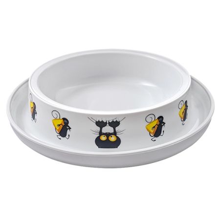 Moderna Kedi&Fare Desenli Mama Kabı