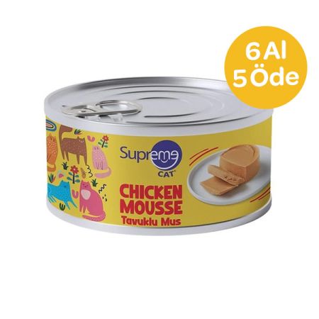 Supreme Tavuklu Püre Şeklinde Yaş Kedi Maması 85 gr ( 6 Al 5 Öde )