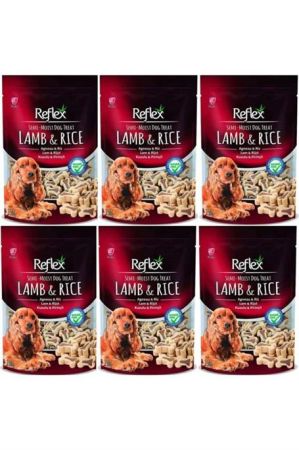Reflex Kuzu Etli Ve Pirinçli Küçük Irk Köpek Ödülü 150 gr 6'lı Set