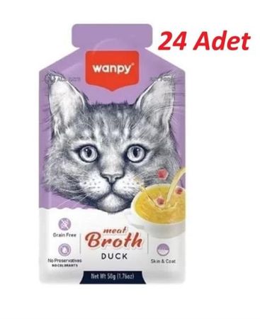 Wanpy Ördek Etli Kedi Çorbası 50 Gr*24 Adet