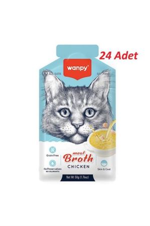 Wanpy Tavuk Etli Kedi Çorbası 50 Gr*24 ADET