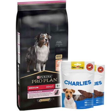 Pro Plan Sensitive Somonlu Hassas Köpek Maması 10 Kg + 2 Adet Gimdog 70 Gr Köpek Ödülü