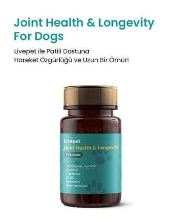 Livepet Köpekler İçin Eklem Sağlığı ve Longevity Tableti