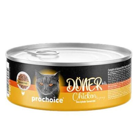 ProChoice DÖNER Bites Adult Sos İçerisinde Tavuklu Kedi Yaş Maması 70 Gr