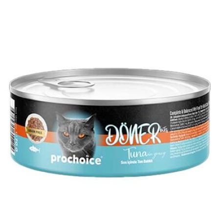 ProChoice DÖNER Bites Adult Sos İçerisinde Ton Balıklı Kedi Yaş Maması 70 Gr