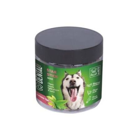 M-Pets Star Stick Yeşil Çaylı Diş Sağlığı Destekleyici Küçük Irk Köpek Ödülü 110 Gr