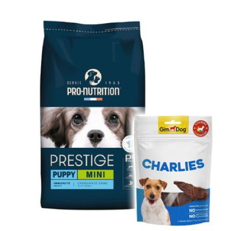 Pro Nutrition Prestige Puppy Küçük Irk Yavru Köpek Maması 3 Kg + Gimdog 70 Gr Köpek Ödülü