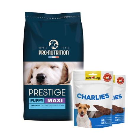 Pro Nutrition Prestige Puppy Büyük Irk Yavru Köpek Maması 15 Kg + 2 Adet Gimdog 70 Gr Köpek Ödülü