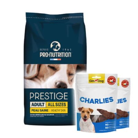Pro Nutrition Prestige Skin Care Yetişkin Köpek Maması 12 Kg + 2 Adet Gimdog 70 Gr Köpek Ödülü