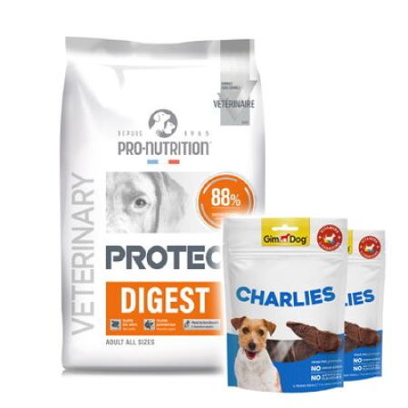 Pro Nutrition Protect Veterinary Digest Sindirim Sistemi Destekleyici Köpek Maması 12 Kg + 2 Adet Gimdog 70 Gr Köpek Ödülü